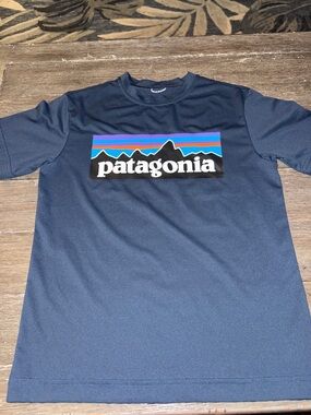 Patagonia Kids Capilene Silkweight T-Shirt S 7/8 navy blue